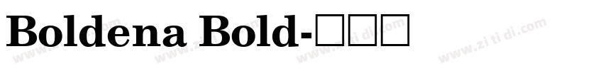 Boldena Bold字体转换